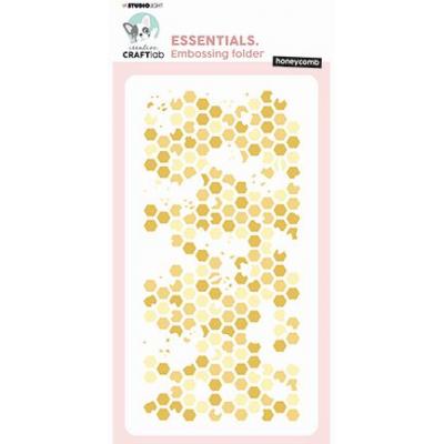 StudioLight Creative CraftLab Essentials Nr.14 - 3D Embossingfolder - Honeycomb